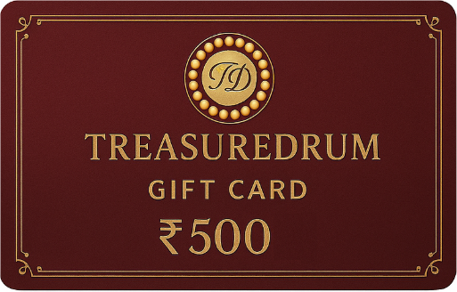 TreasureDrum Jewellery Gift Card – digital gift card design