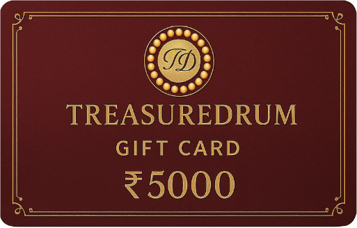 TreasureDrum Jewellery Gift Card – digital gift card design