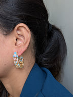 Pastel Prism Hoop Earrings  from TreasureDrum Jewellery