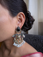 Noir Regal Garden Earrings