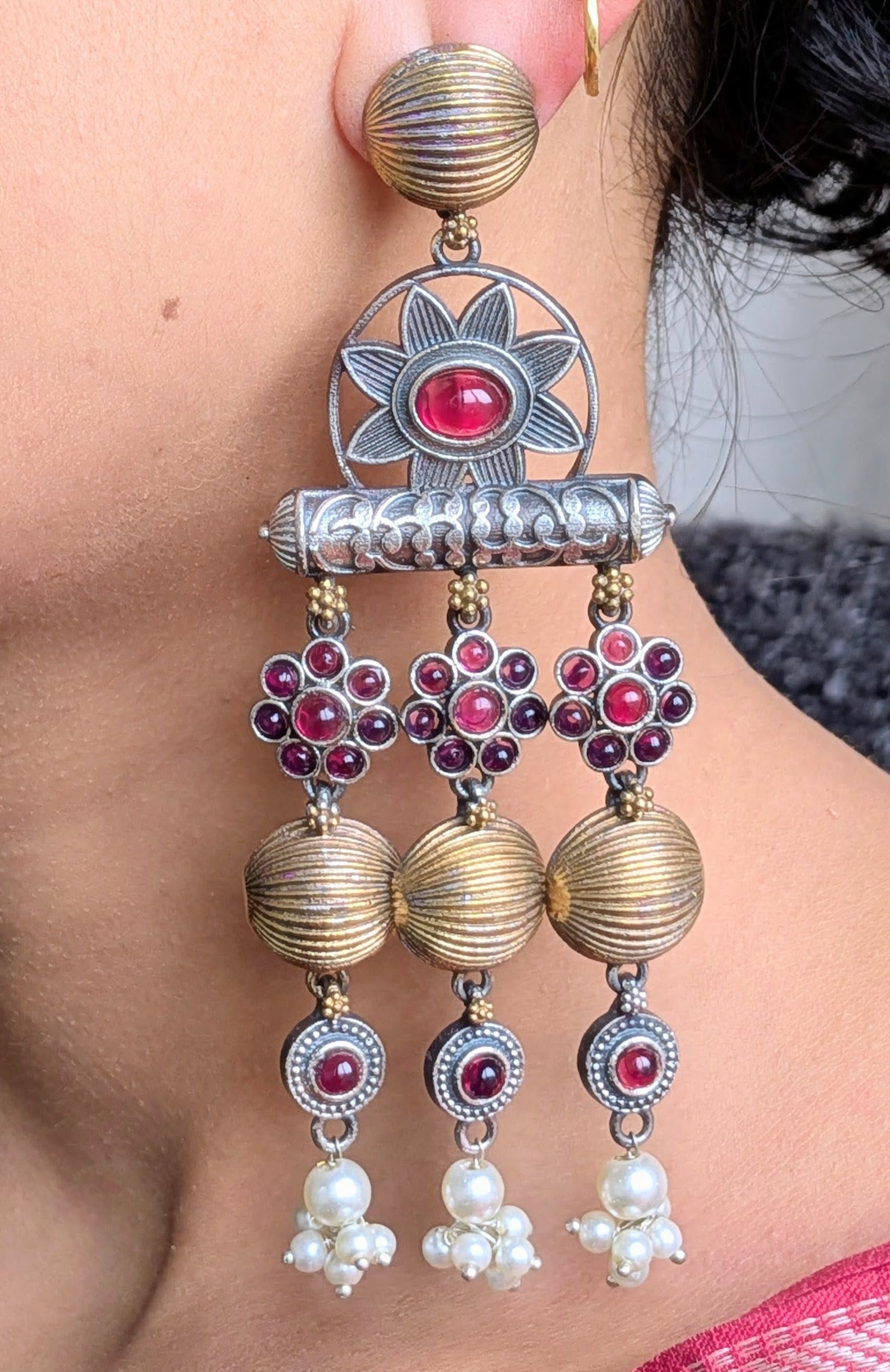 Triple Lotus Ruby Cascade