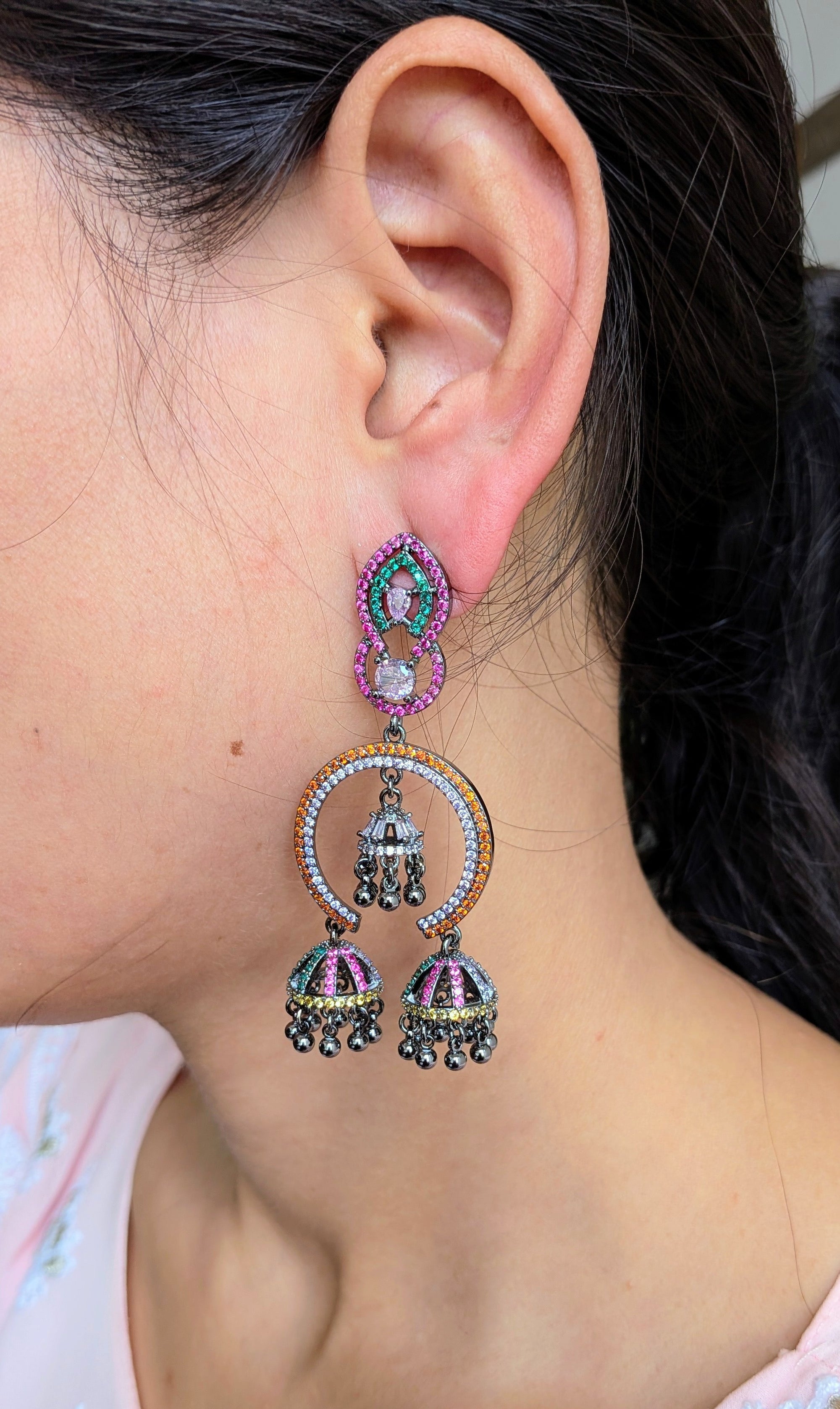 Rangrivaah Tribal Chandbaalis from TreasureDrum Jewellery