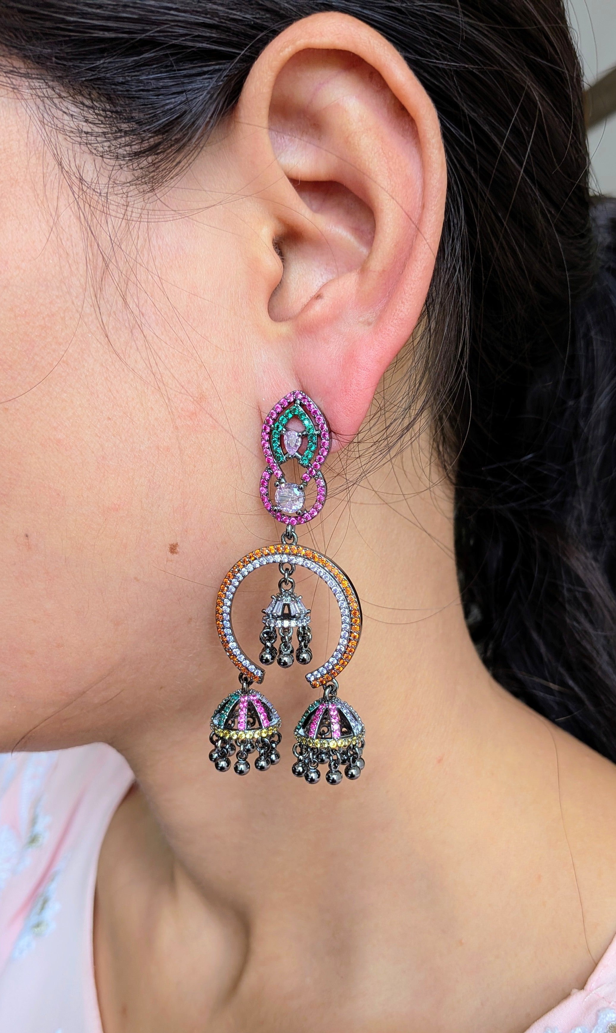 Rangrivaah Tribal Chandbaalis from TreasureDrum Jewellery