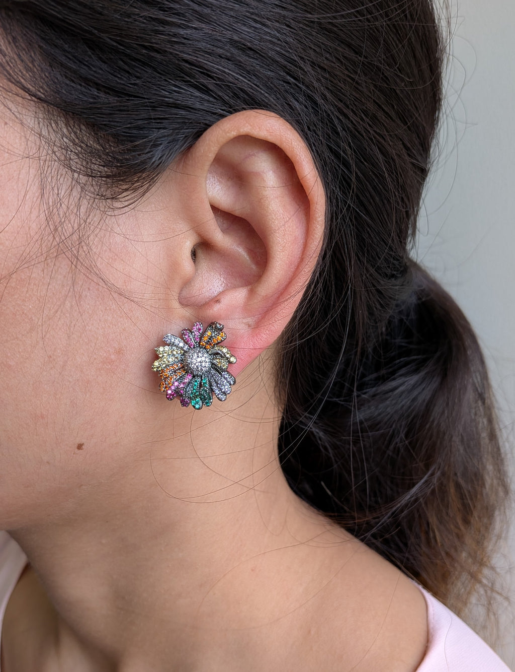 Bloomrush Studs from TreasureDrum Jewellery