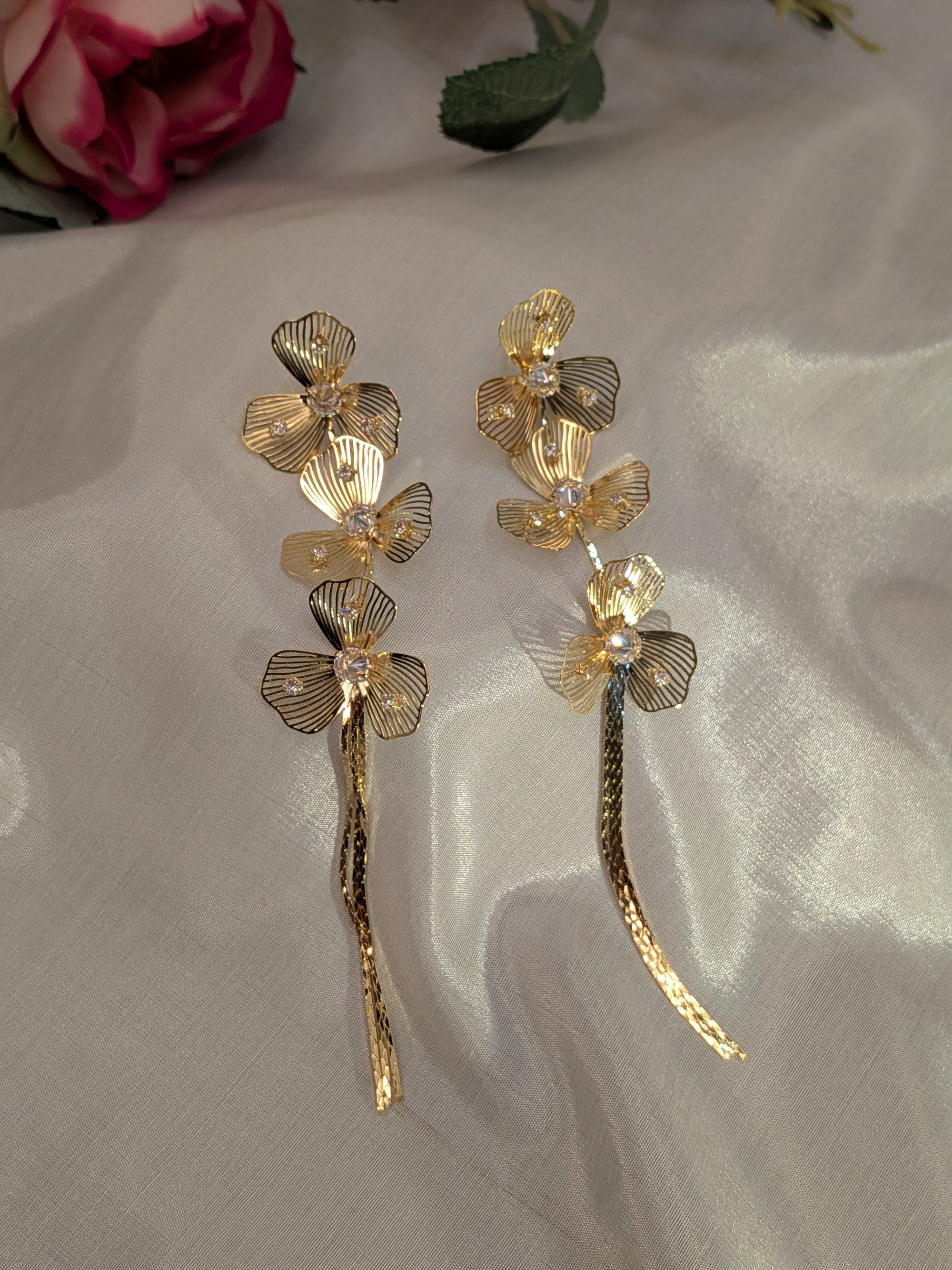 Golden Orchid Trails from TreasureDrum Jewellery