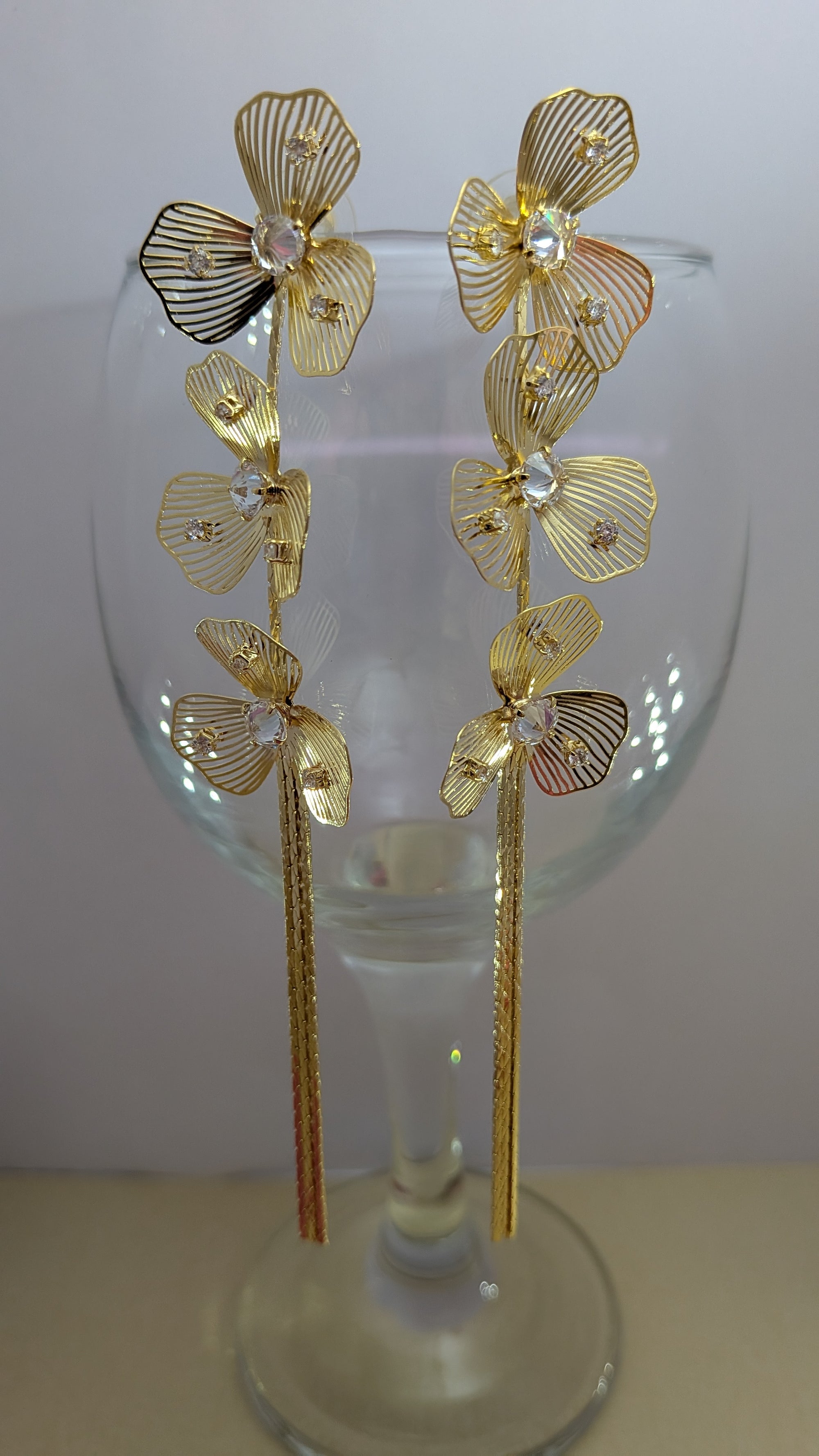 Golden Orchid Trails from TreasureDrum Jewellery