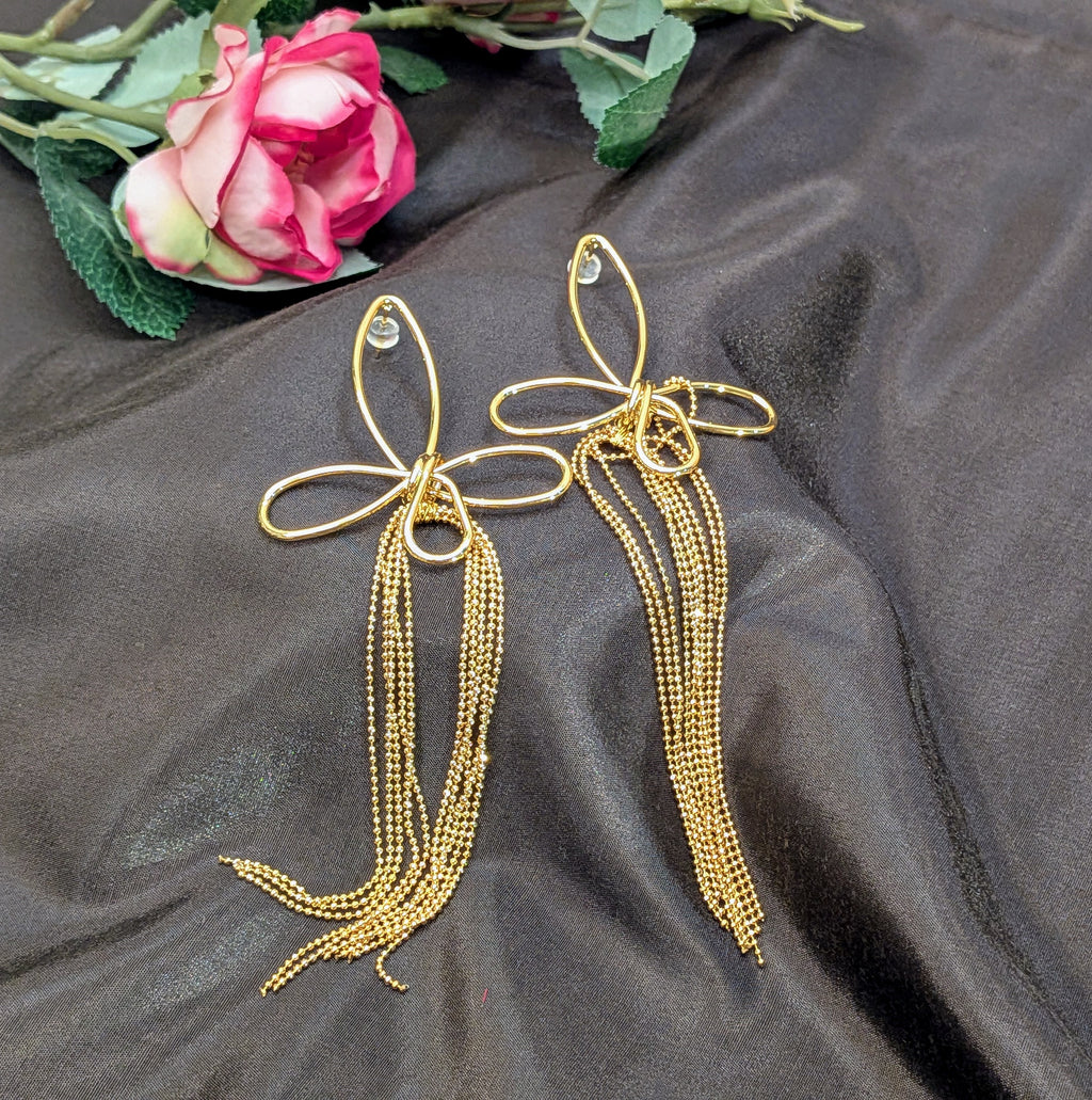 Golden Flutter Threads from TreasureDrum Jewellery