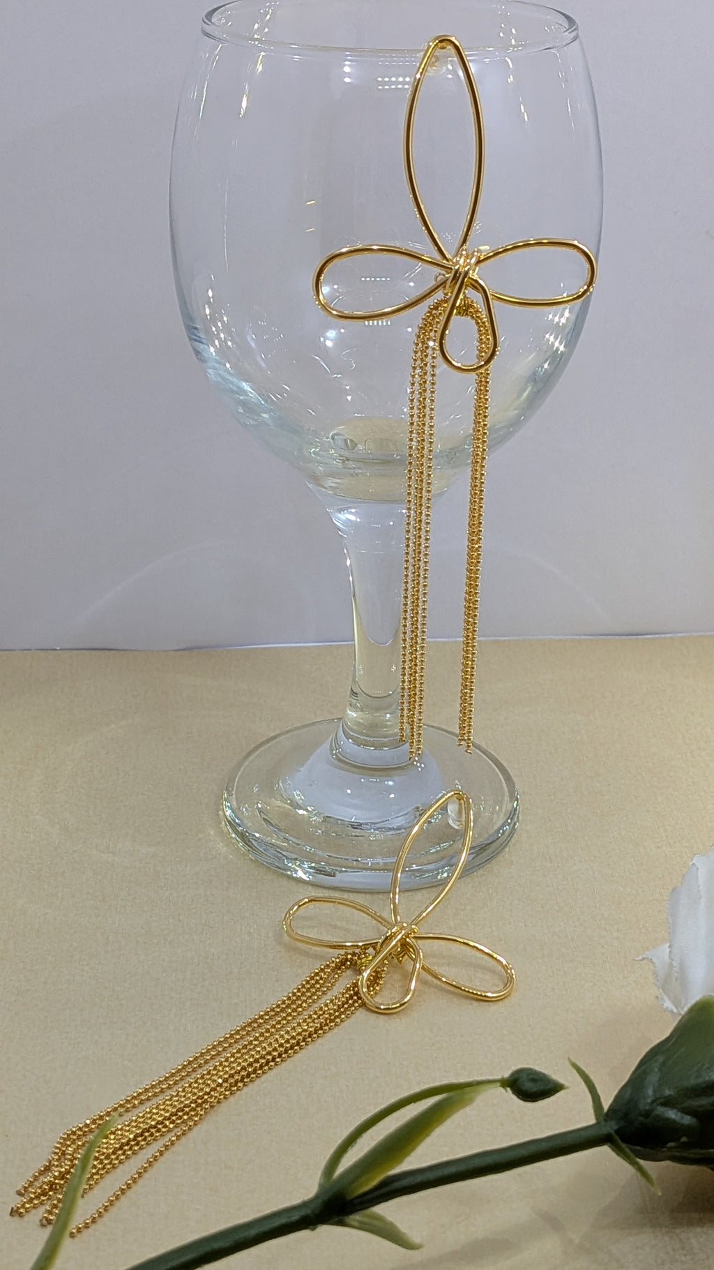 Golden Flutter Threads from TreasureDrum Jewellery