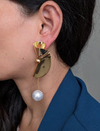 Golden Echo Pearl Drop from TreasureDrum Jewellery