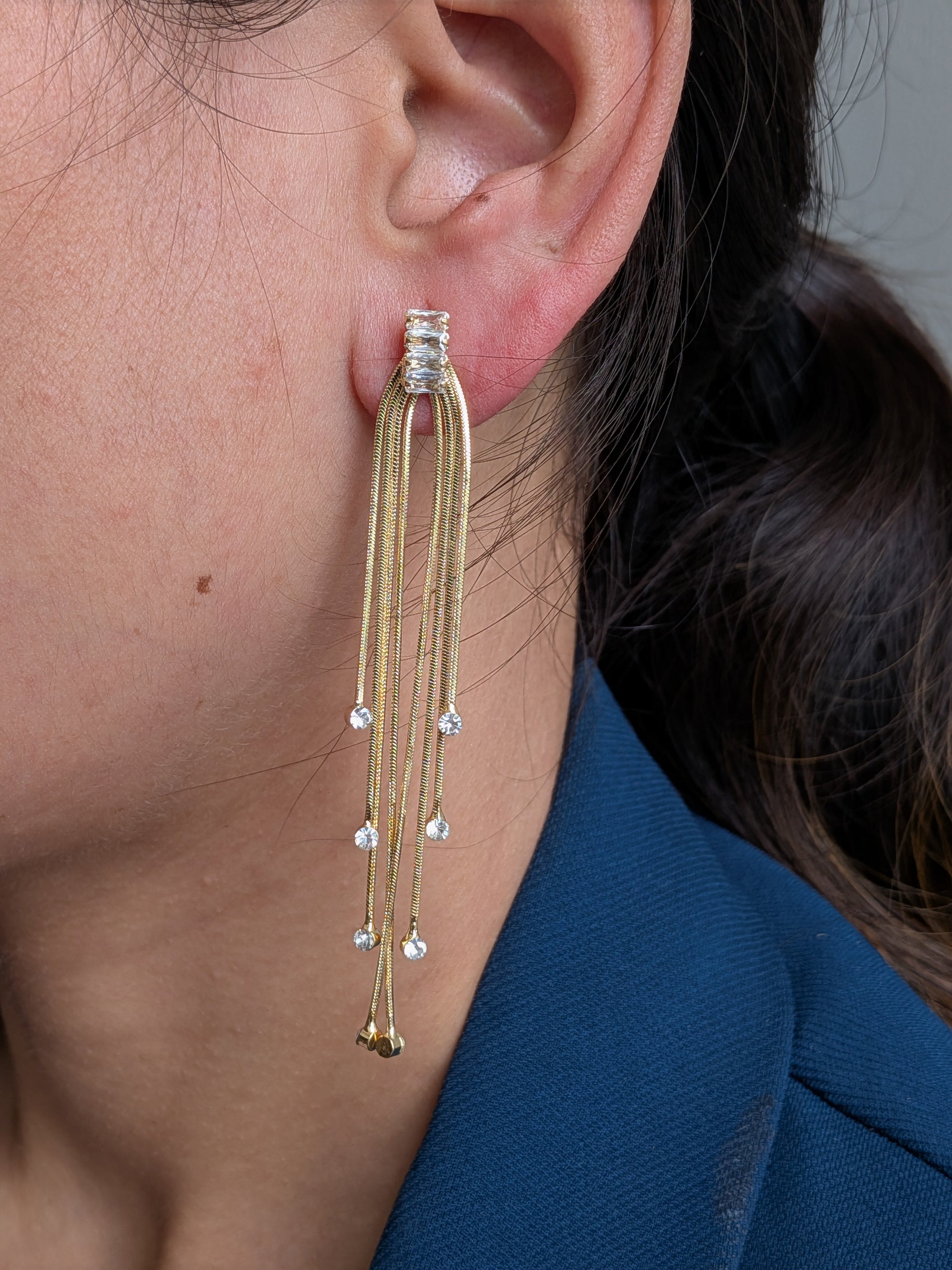 Golden Cascade Strings from TreasureDrum Jewellery