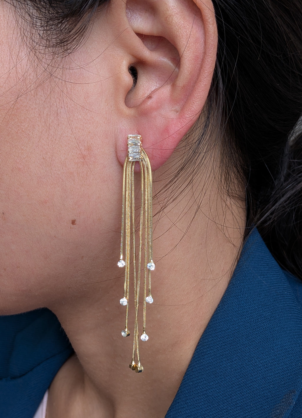 Golden Cascade Strings from TreasureDrum Jewellery