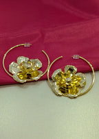 Blooming Gold Hoops  from TreasureDrum Jewellery