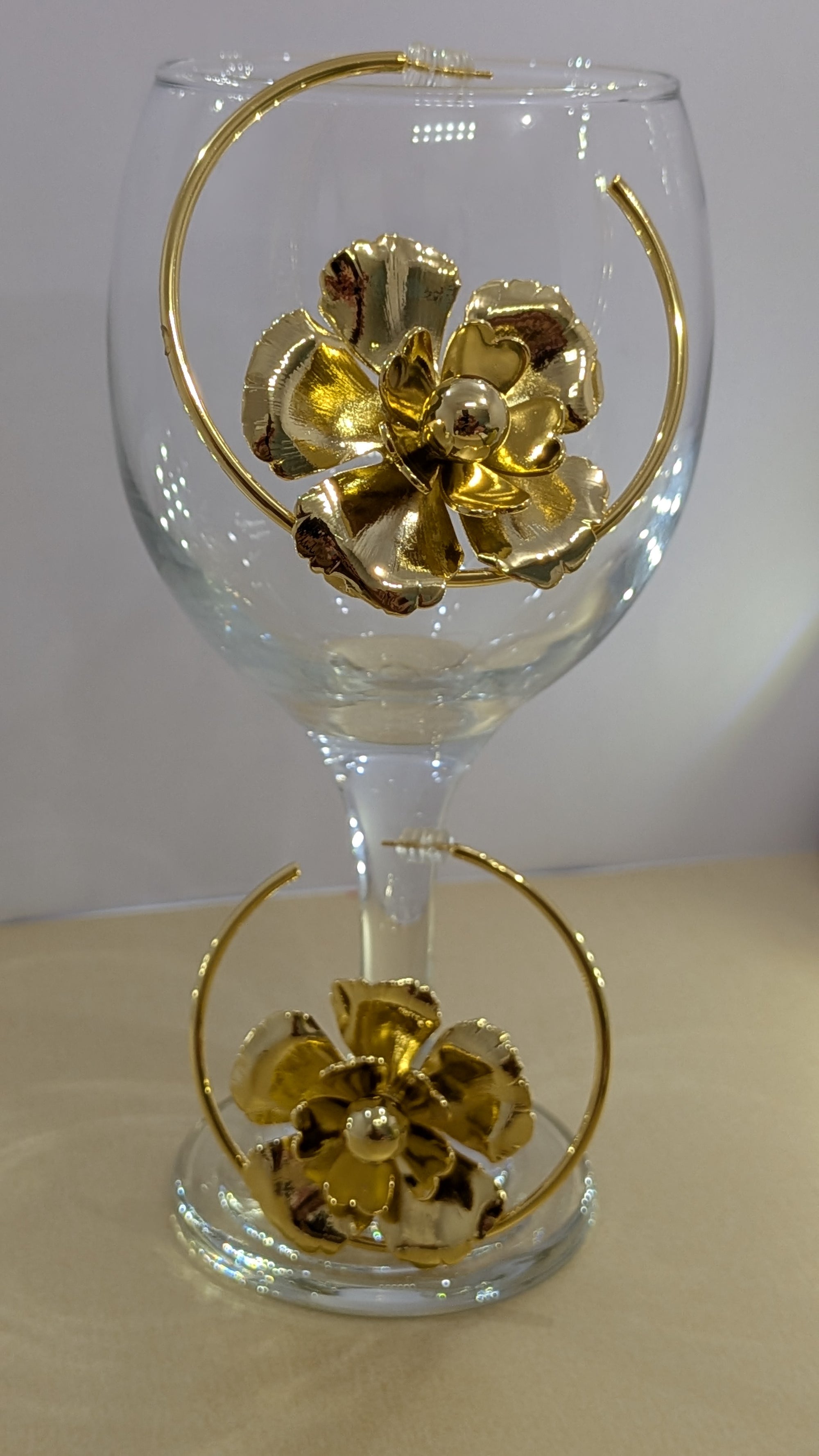 Blooming Gold Hoops  from TreasureDrum Jewellery