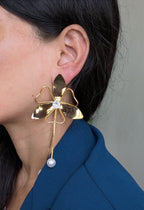 Pearl Bloom Tassel Drops  from TreasureDrum Jewellery