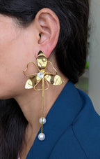 Pearl Bloom Tassel Drops  from TreasureDrum Jewellery