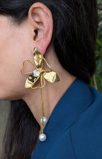 Pearl Bloom Tassel Drops  from TreasureDrum Jewellery