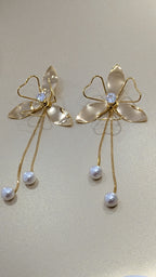 Pearl Bloom Tassel Drops  from TreasureDrum Jewellery