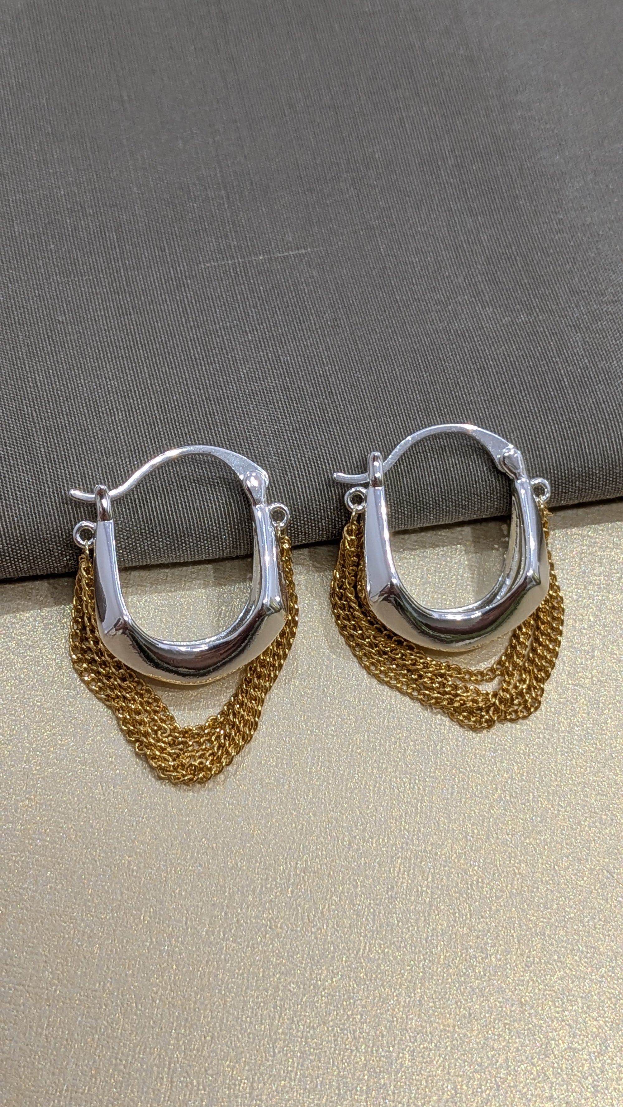 Duodrape Hoops from TreasureDrum Jewellery