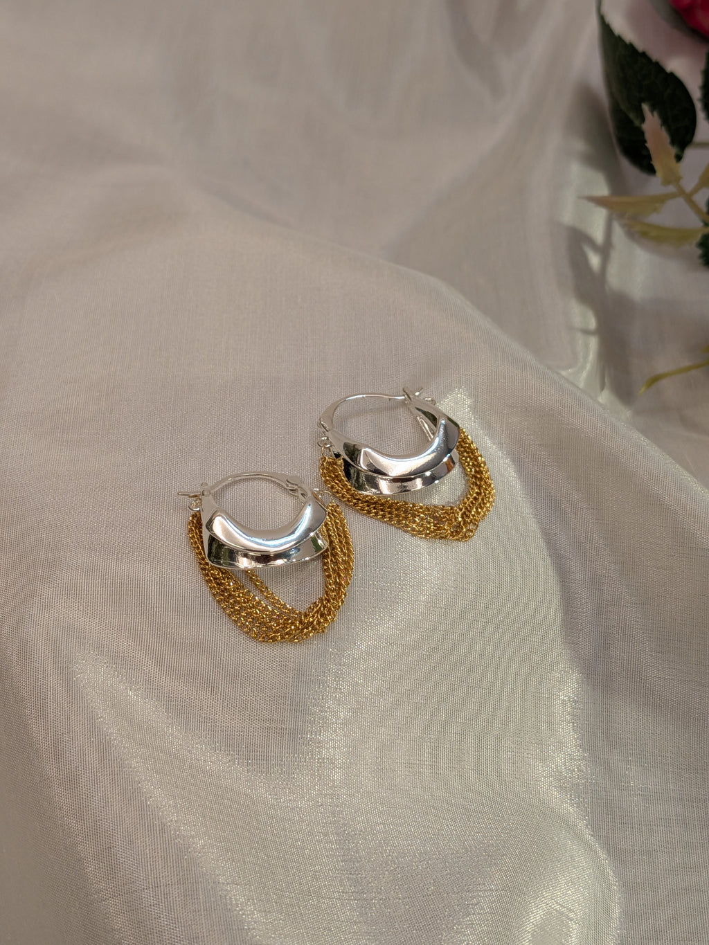 Duodrape Hoops from TreasureDrum Jewellery