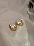 Duodrape Hoops from TreasureDrum Jewellery