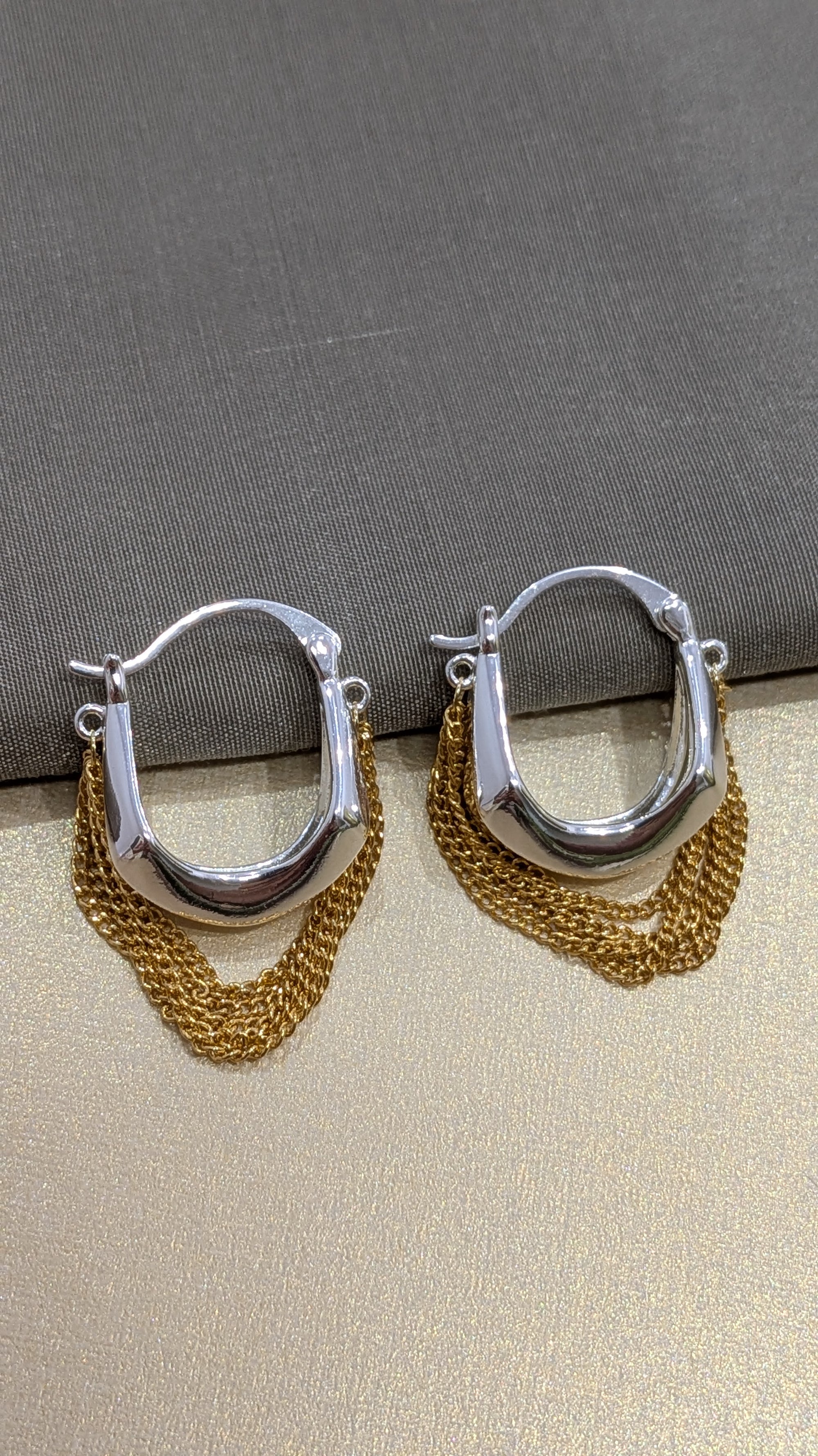 Duodrape Hoops from TreasureDrum Jewellery