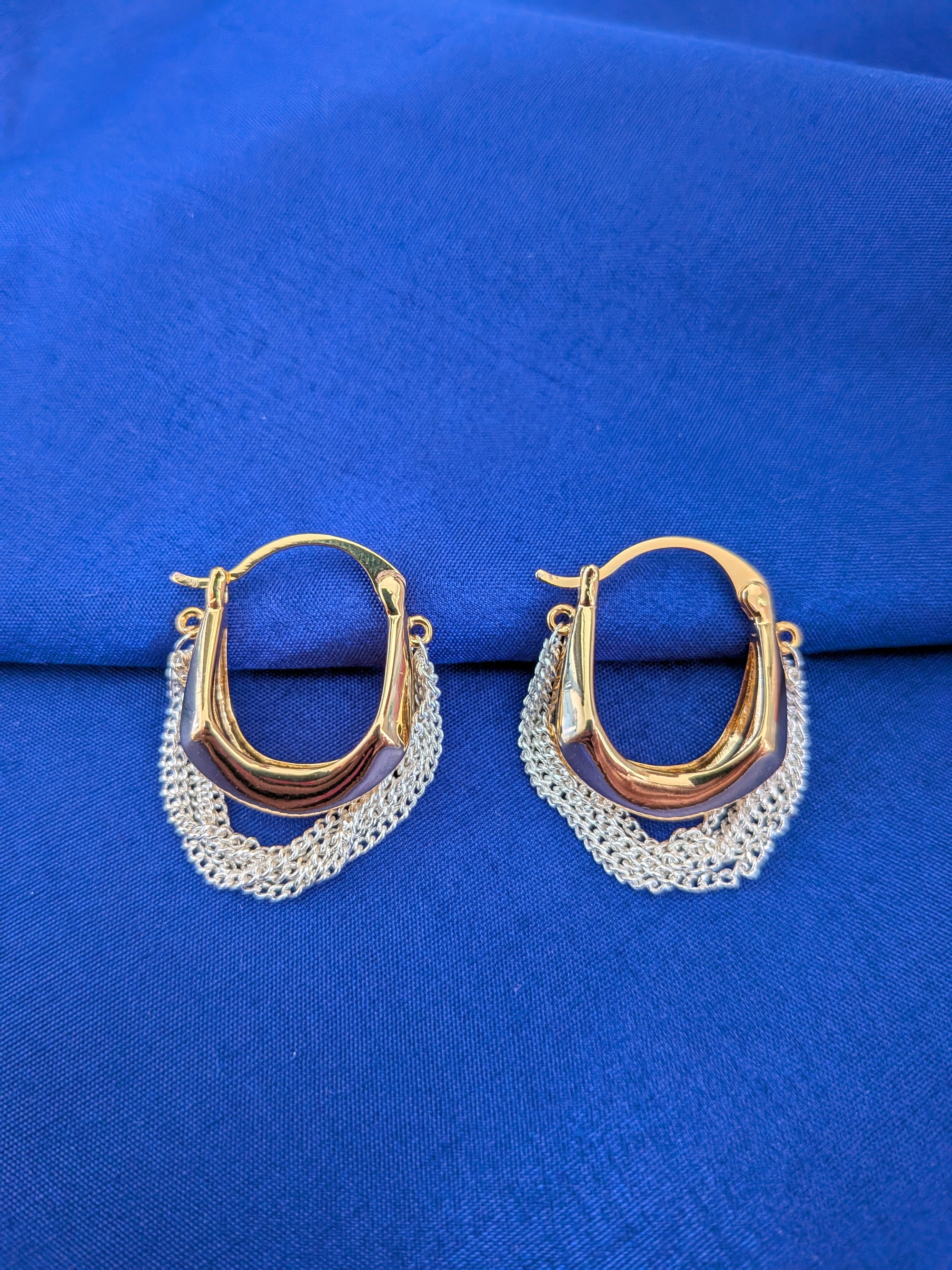 Duodrape Hoops from TreasureDrum Jewellery
