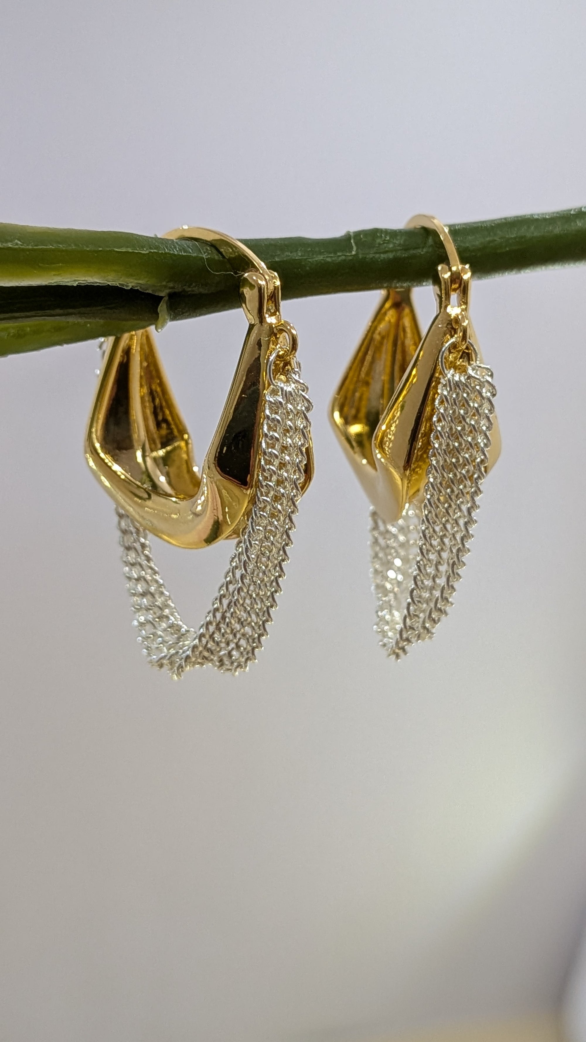 Duodrape Hoops from TreasureDrum Jewellery