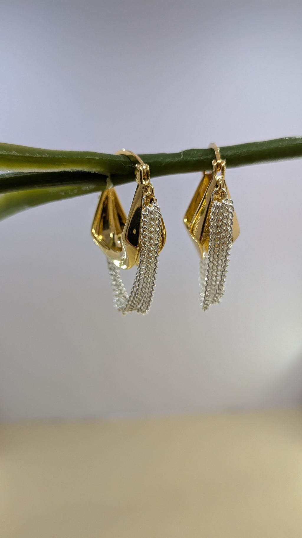 Duodrape Hoops from TreasureDrum Jewellery