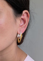 Duodrape Hoops from TreasureDrum Jewellery