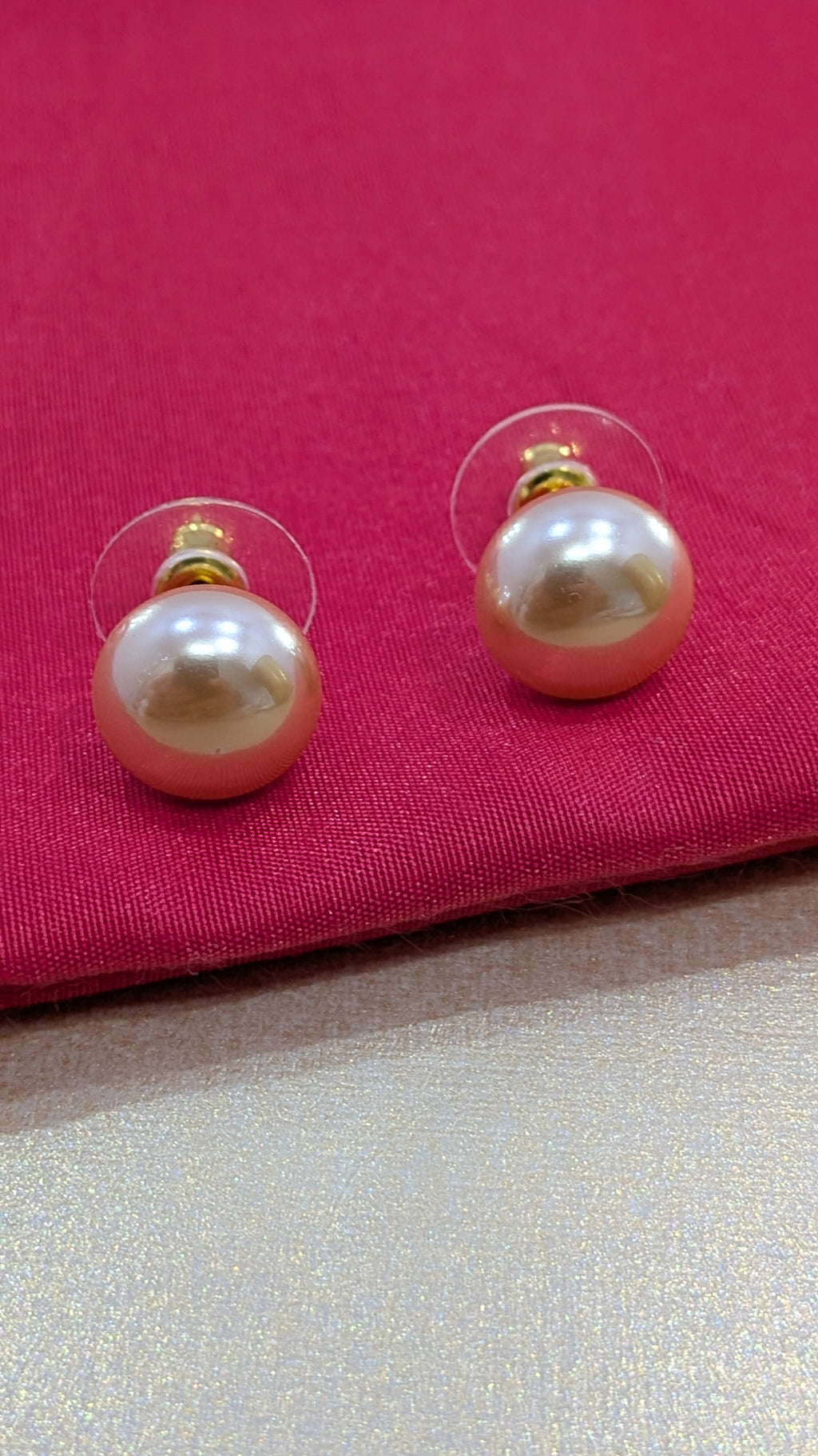Lustra Pearl Studs from TreasureDrum Jewellery