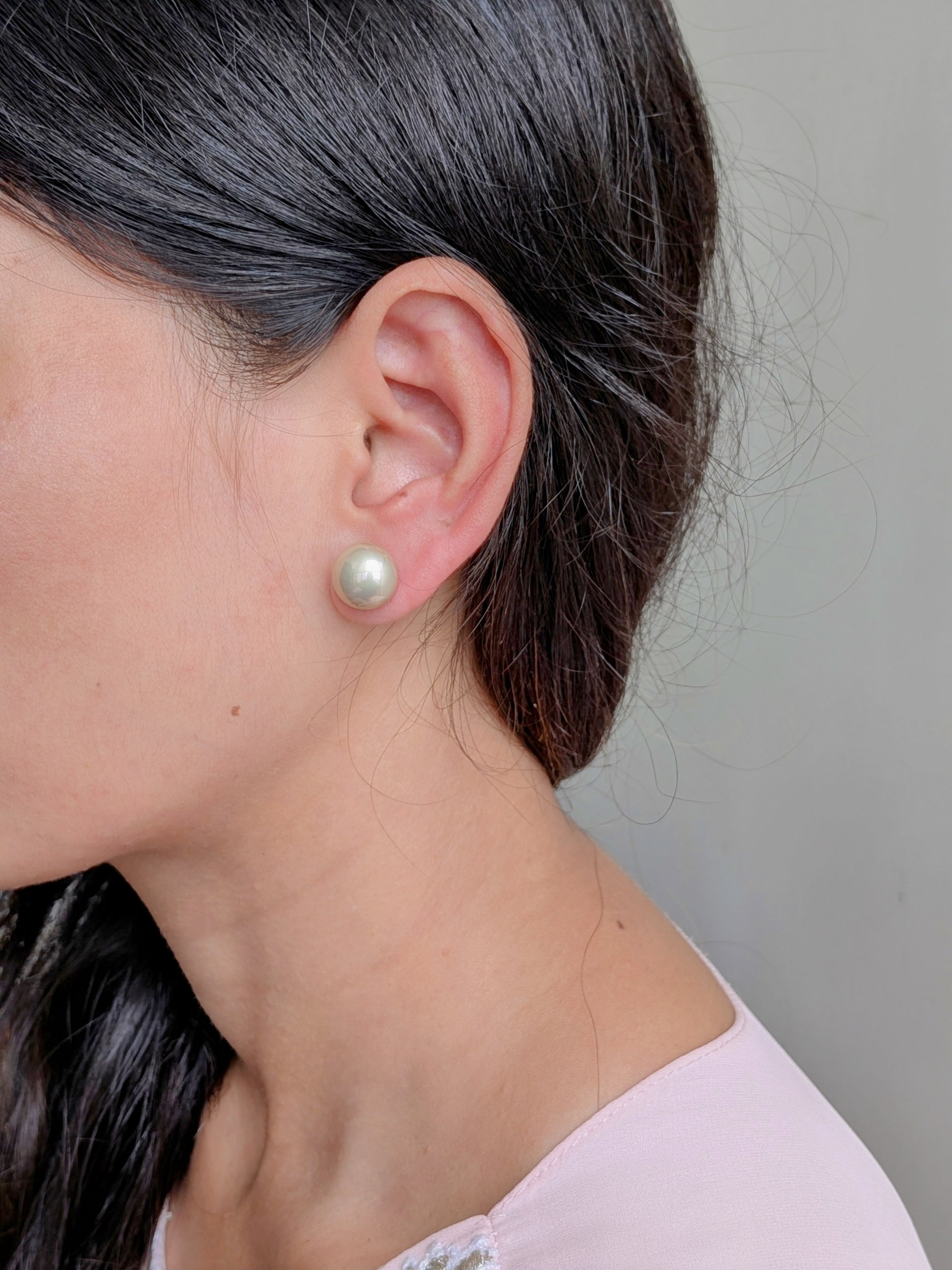 Lustra Pearl Studs from TreasureDrum Jewellery
