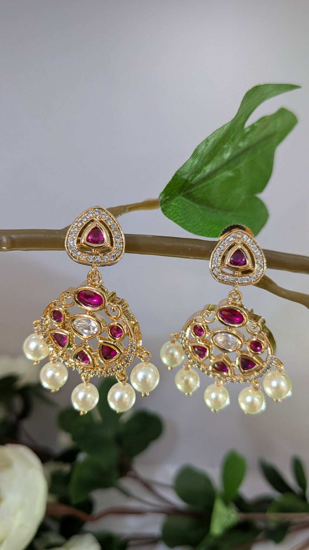 Rang Mahal Earrings  from TreasureDrum Jewellery