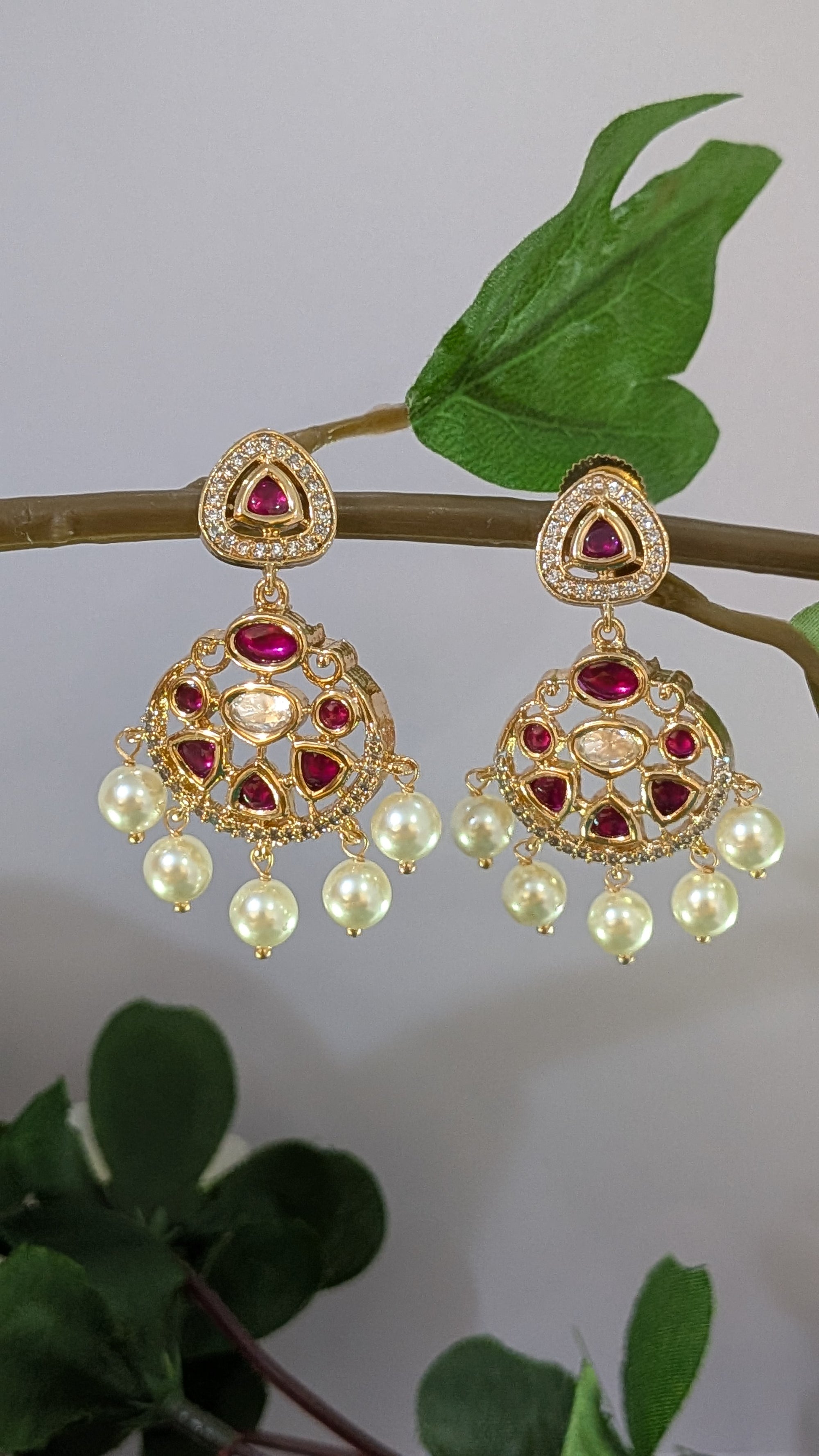 Rang Mahal Earrings  from TreasureDrum Jewellery