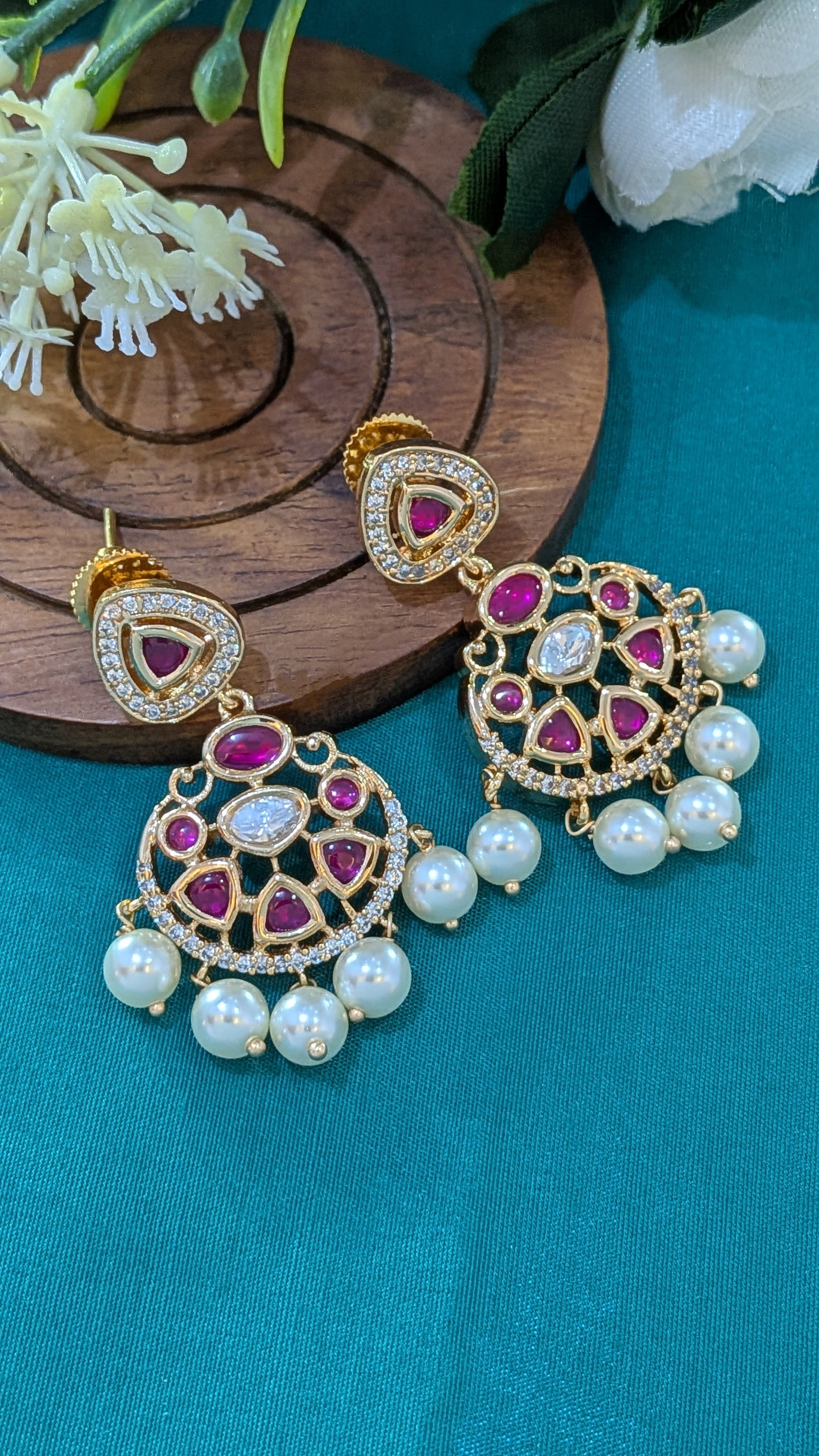 Rang Mahal Earrings  from TreasureDrum Jewellery