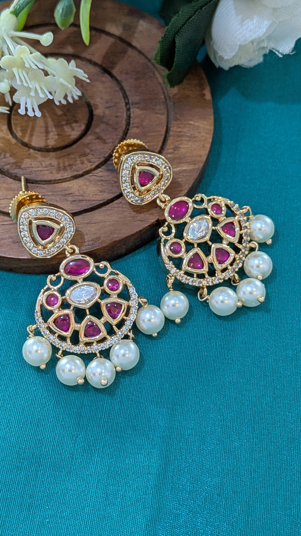 Rang Mahal Earrings  from TreasureDrum Jewellery