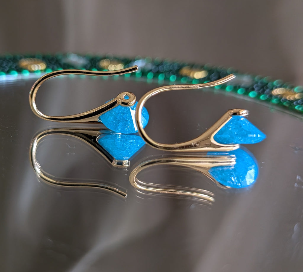 Aurora Dot Drop Earrings from TreasureDrum Jewellery