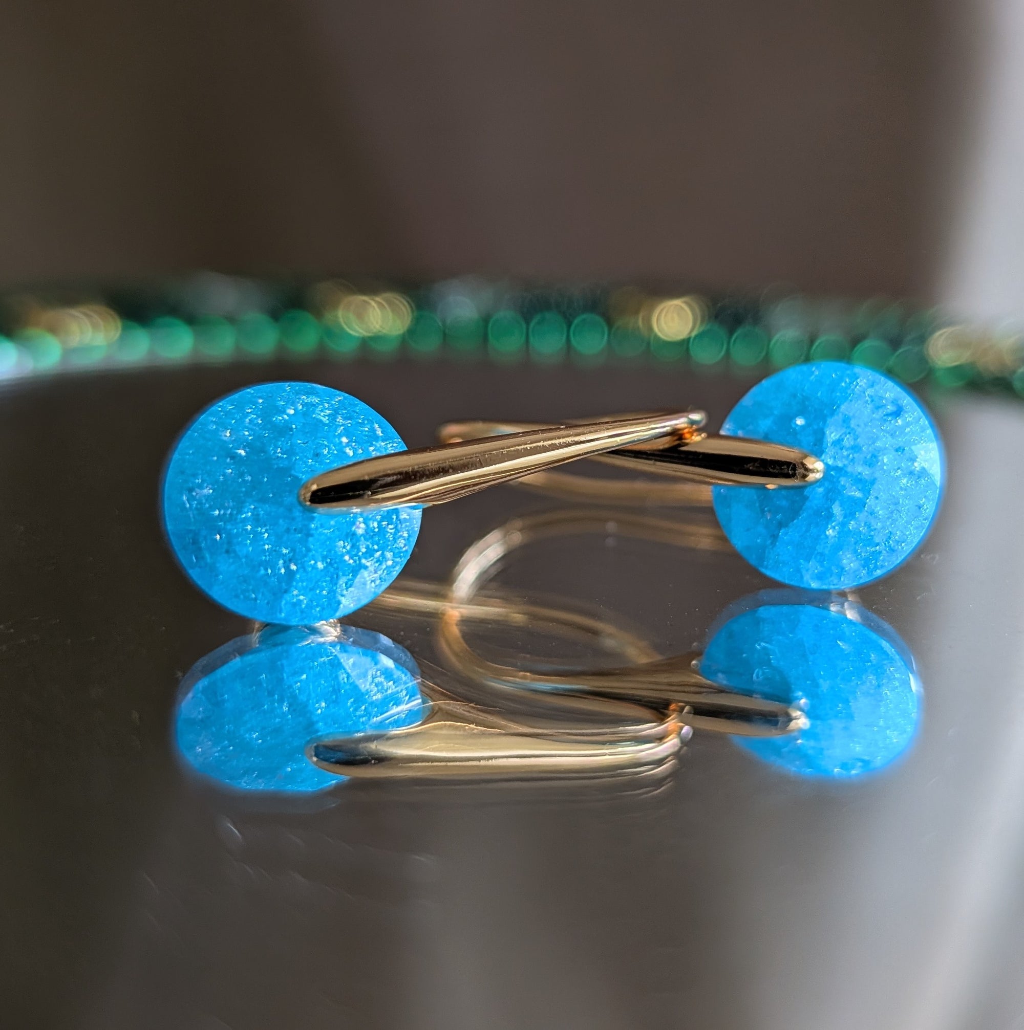 Aurora Dot Drop Earrings from TreasureDrum Jewellery