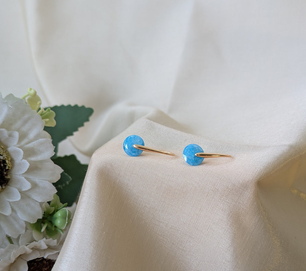 Aurora Dot Drop Earrings from TreasureDrum Jewellery