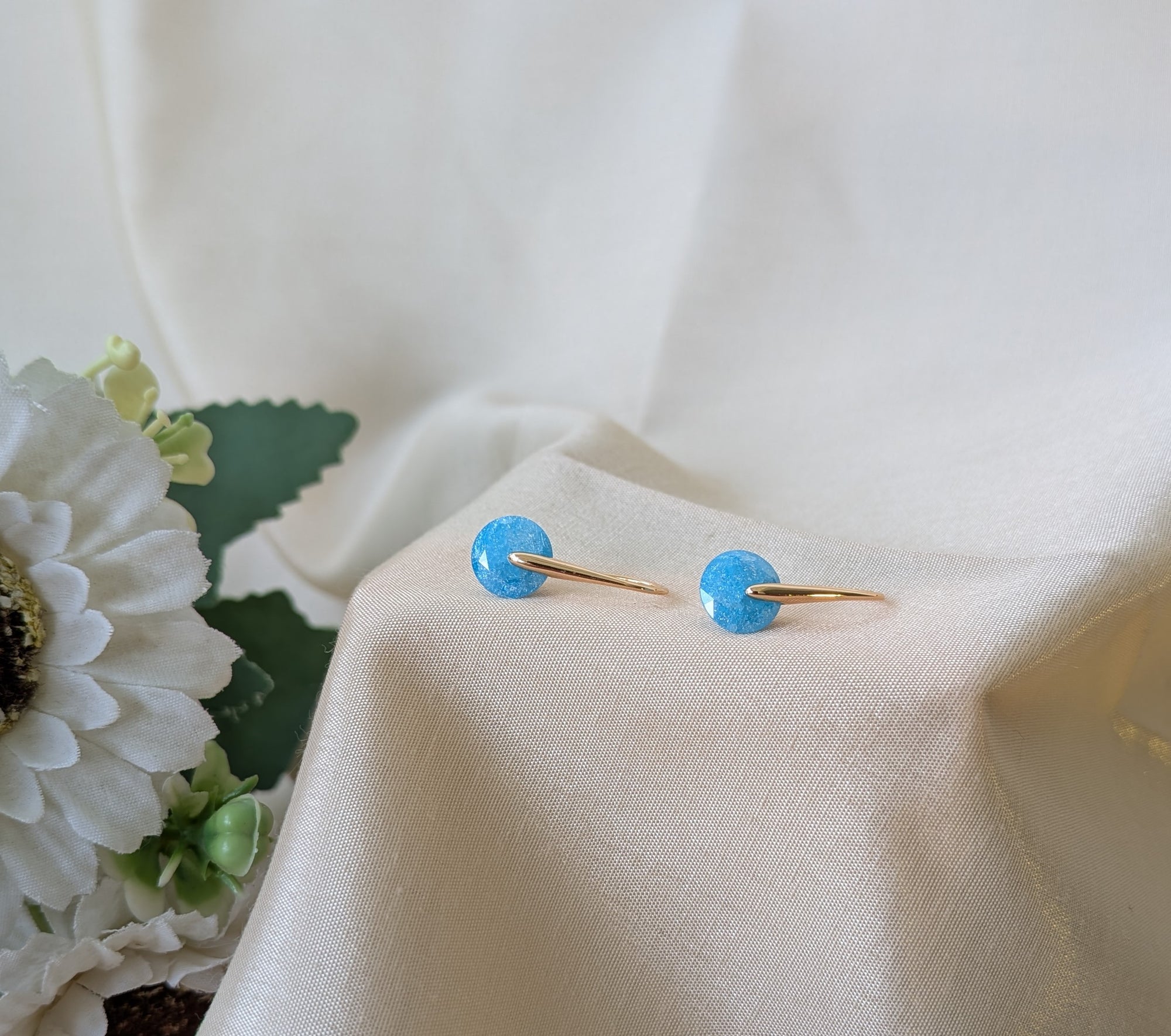 Aurora Dot Drop Earrings from TreasureDrum Jewellery