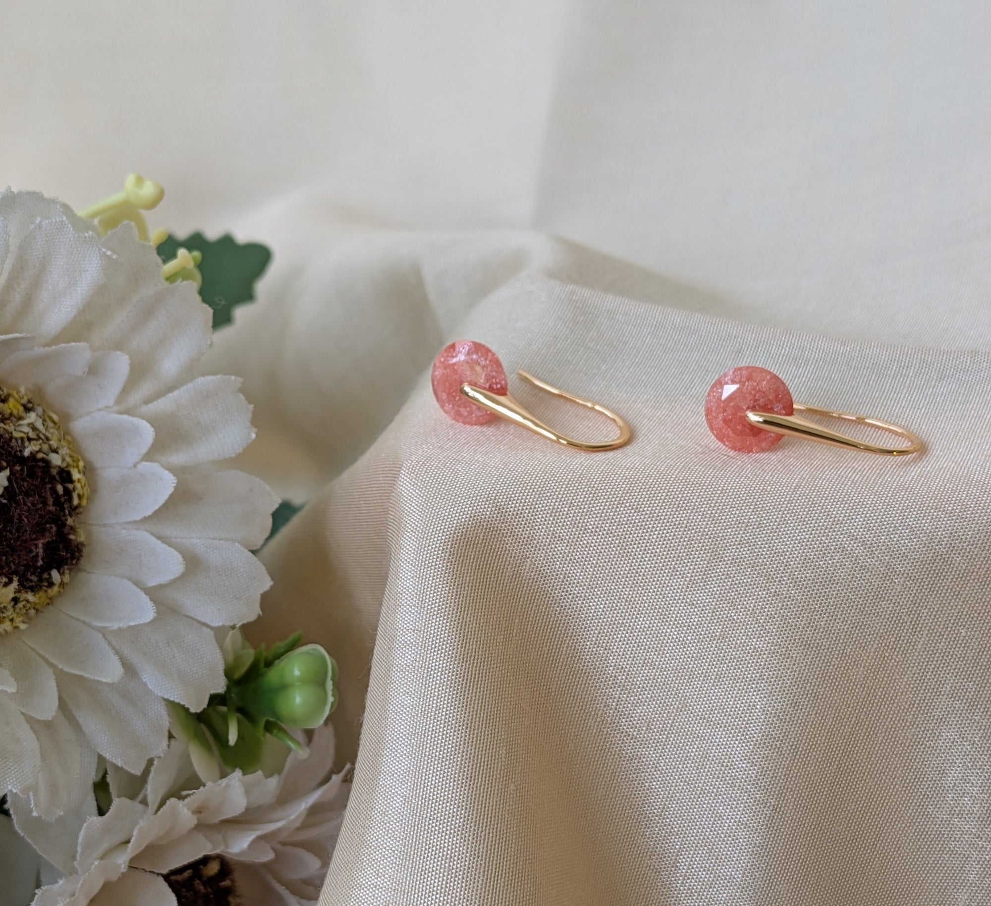 Aurora Dot Drop Earrings from TreasureDrum Jewellery