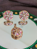 Regal Medallion pendant set from TreasureDrum Jewellery