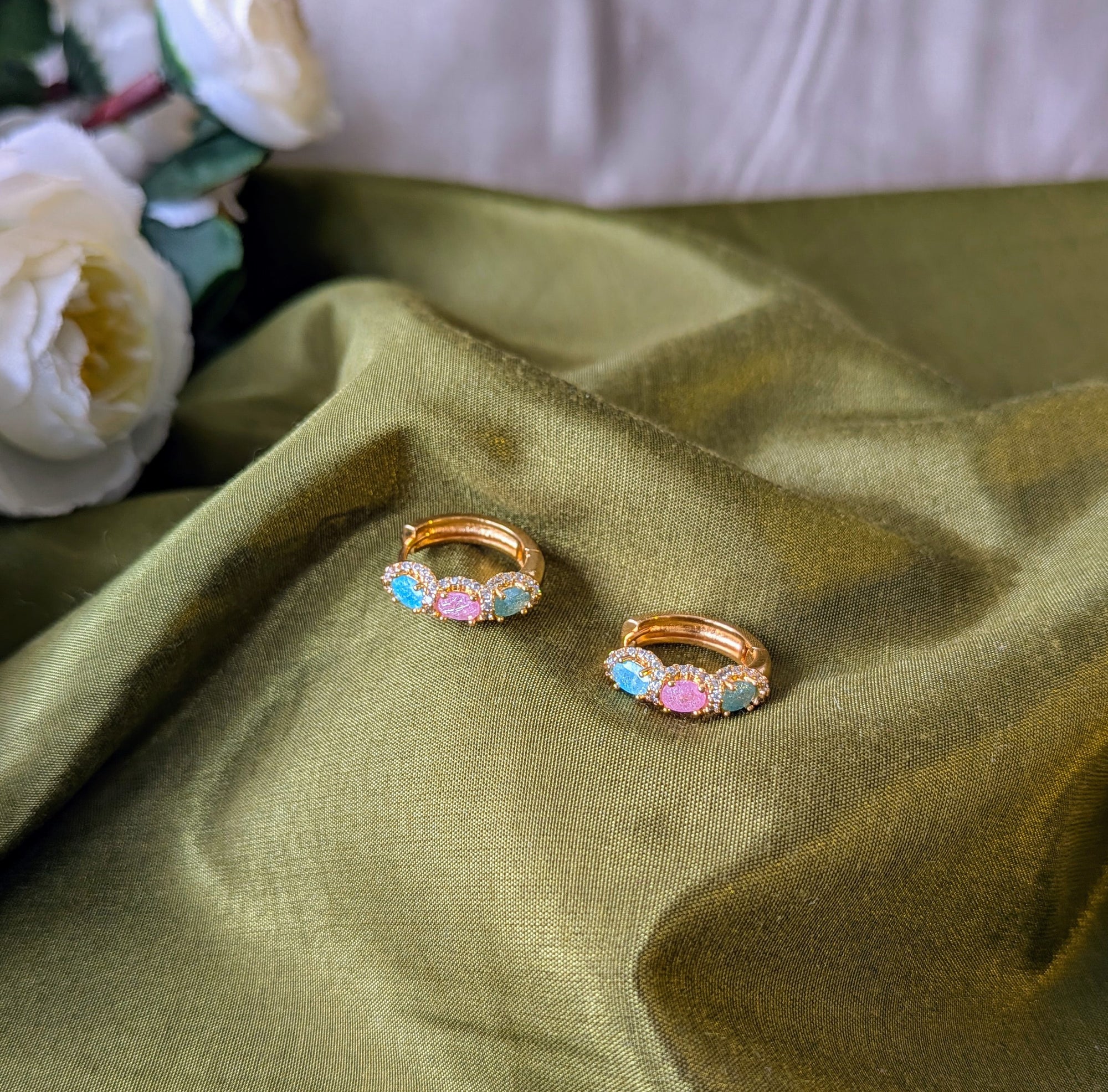 Pastelaura Mini Hoops from TreasureDrum Jewellery