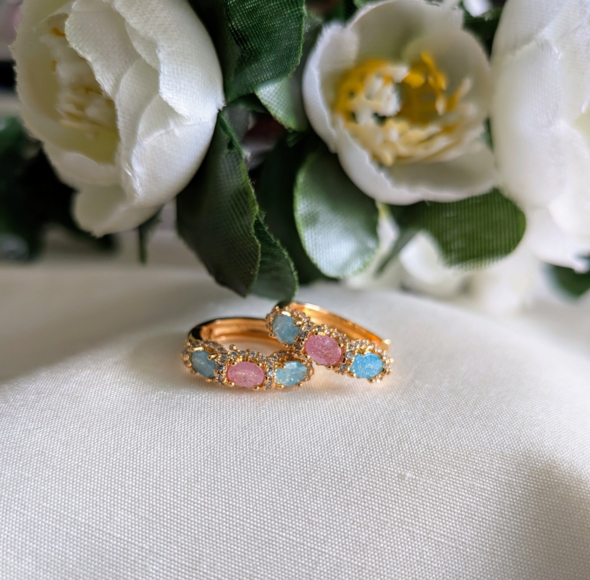 Pastelaura Mini Hoops from TreasureDrum Jewellery