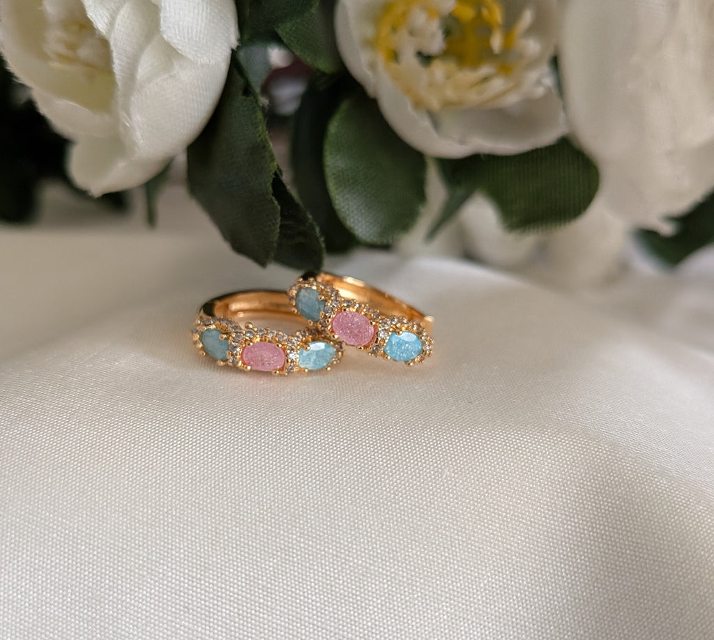 Pastelaura Mini Hoops from TreasureDrum Jewellery