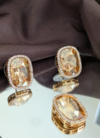 Champagne Radiance pendant set from TreasureDrum Jewellery