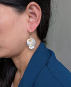 Frosted Orchid Drop Earrings from TreasureDrum Jewellery