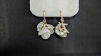 Frosted Orchid Drop Earrings from TreasureDrum Jewellery