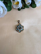 Peacock Bloom Antique pendant set from TreasureDrum Jewellery