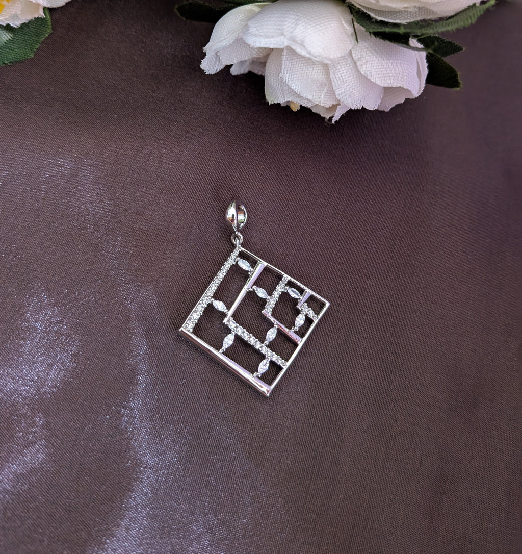 Zirsquare Deco pendant set from TreasureDrum Jewellery
