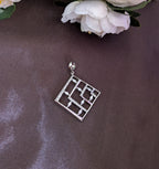 Zirsquare Deco pendant set from TreasureDrum Jewellery